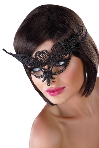 Lace mask 10; čipkasta maska, črna - Livia Corsetti fashion