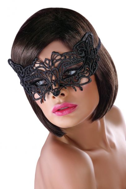 Lace mask 13; čipkasta maska, črna - Livia Corsetti fashion
