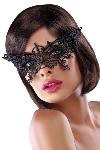 Lace mask 14; čipkasta maska, črna - Livia Corsetti fashion