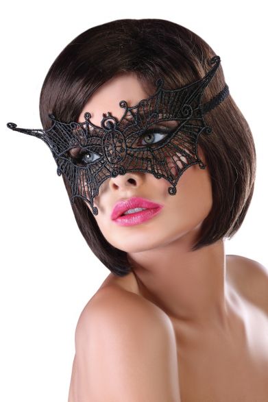 Lace mask 11; čipkasta maska, črna - Livia Corsetti fashion